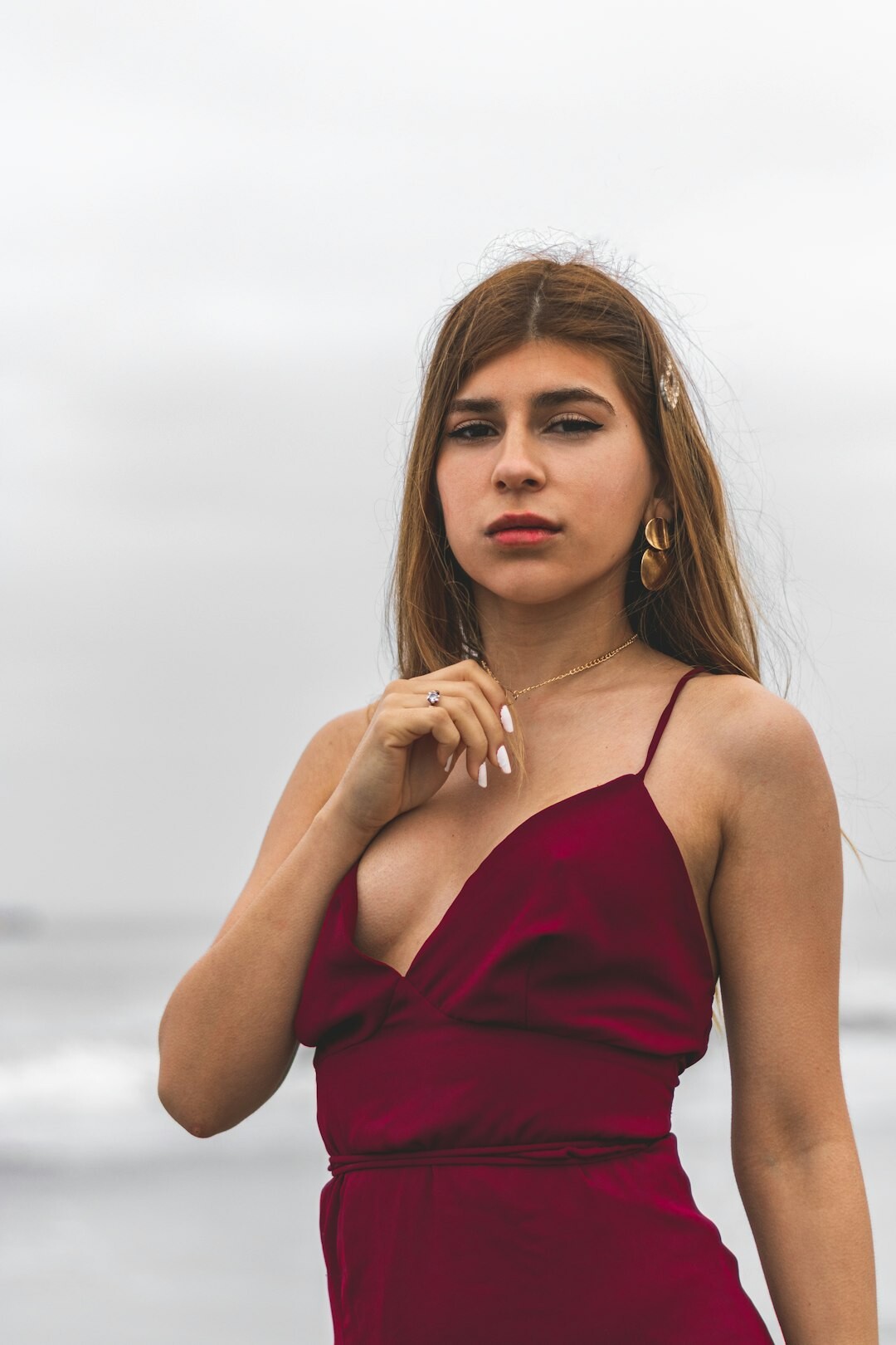 Studio portrait of a young Chilean female photo archivist